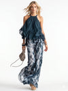 Elegant two-piece chiffon set