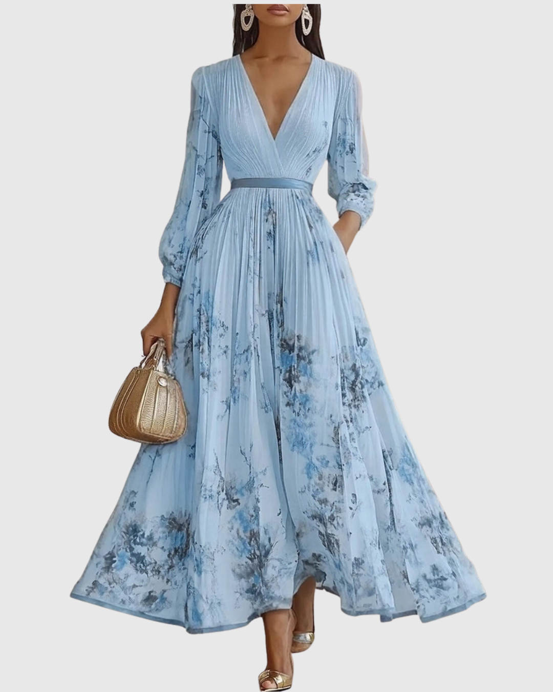 Katie | Elegant Floral Maxi Dress