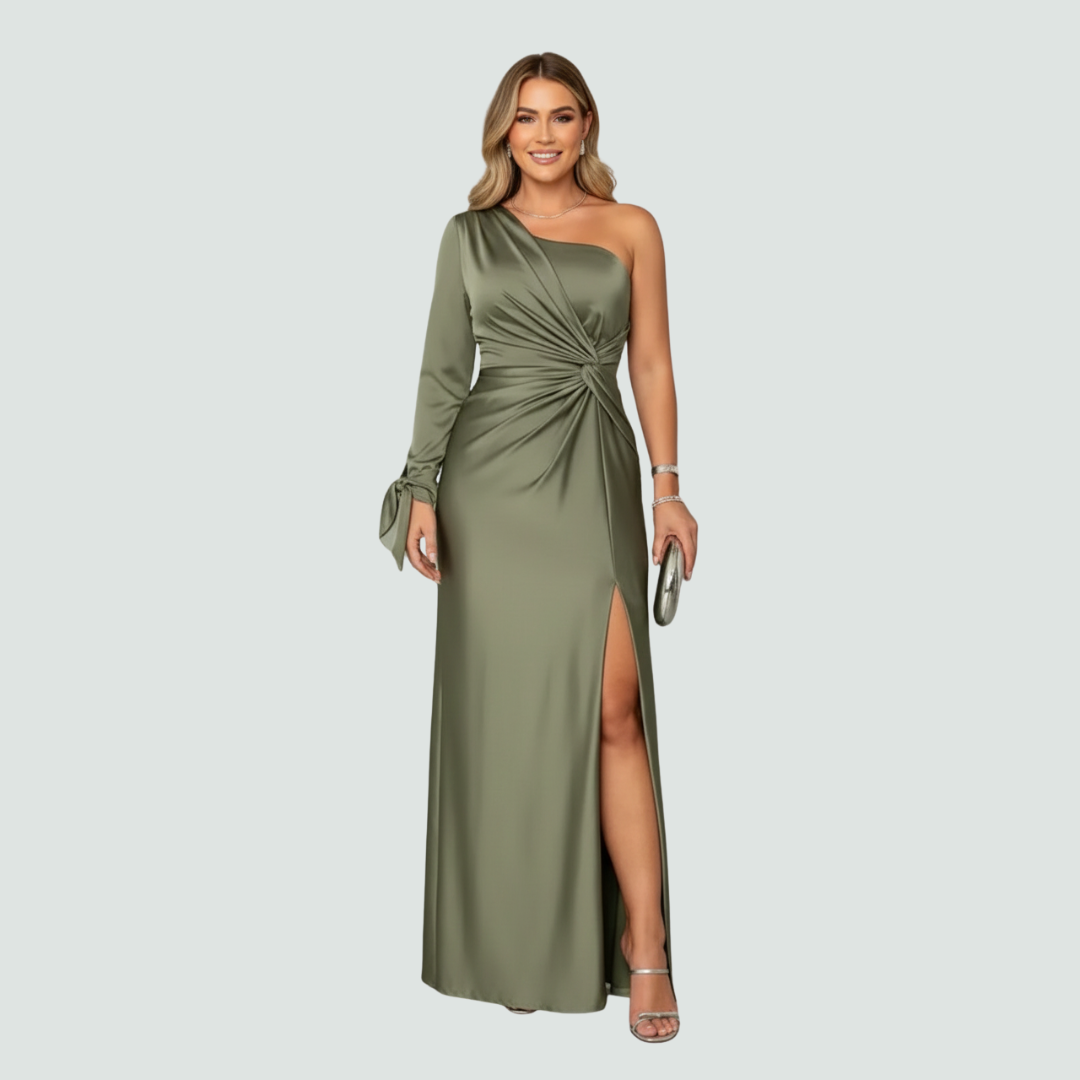 Zarra – Elegant One-Shoulder Maxi Dress
