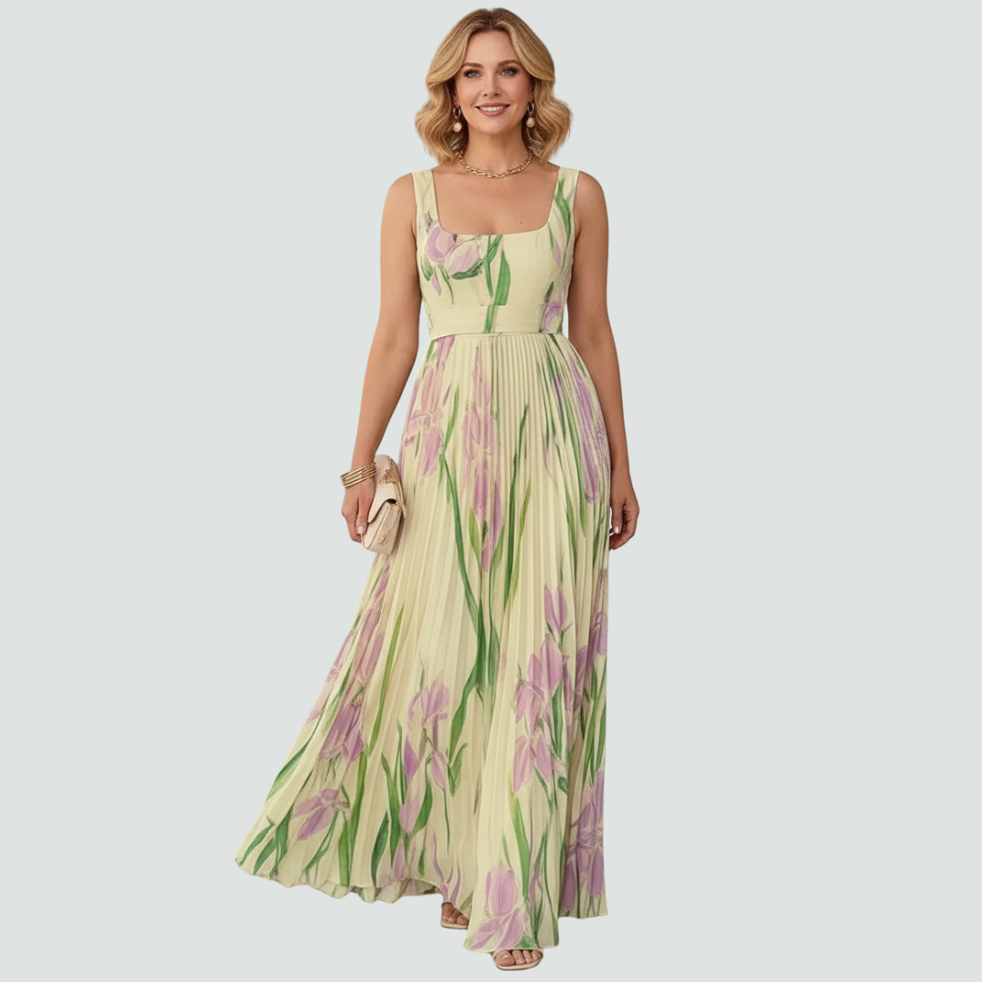 Revina™ Elegant Floral Maxi Dress