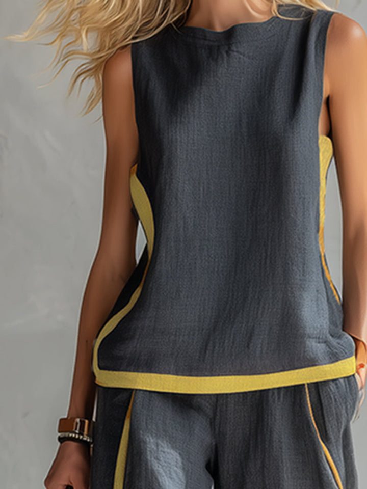 Aurora Linen Two-Piece Set