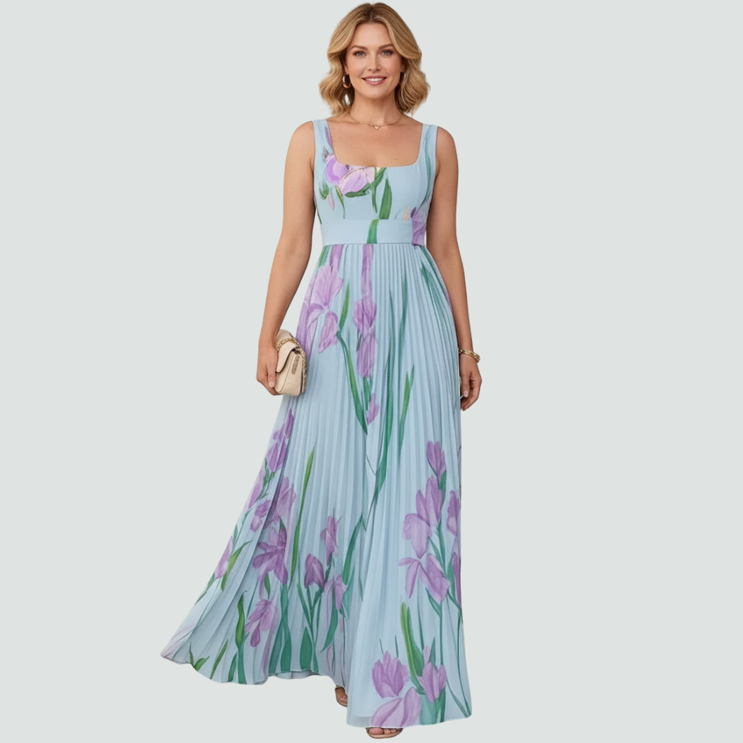 Revina™ Elegant Floral Maxi Dress