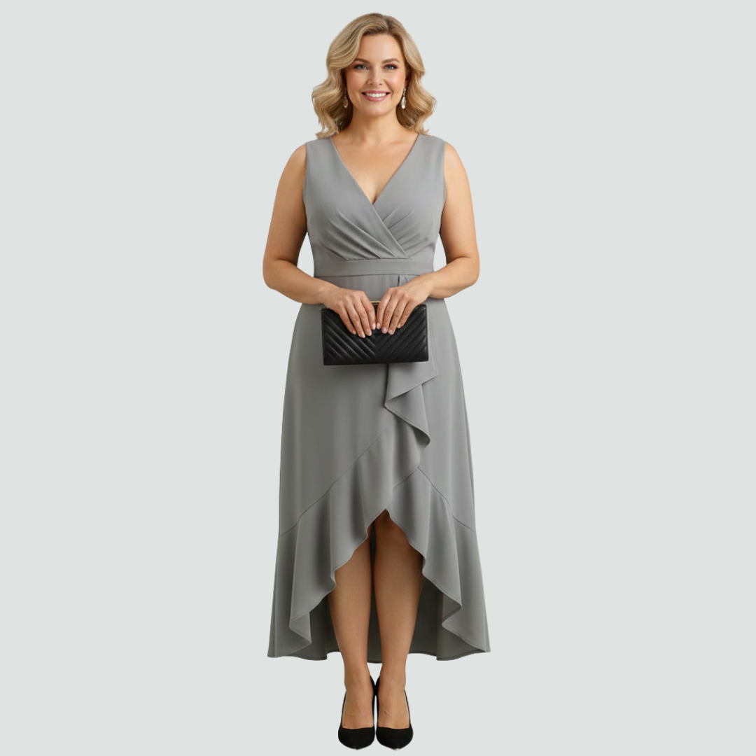Carmel | Elegant Wrap Dress with a V-Neckline