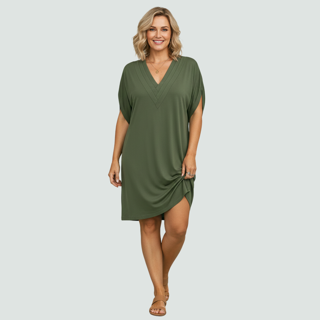 Rachel™ | V-Neck Casual Mini Dress