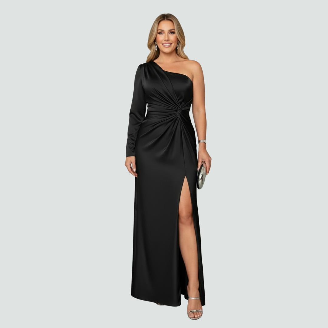 Zarra – Elegant One-Shoulder Maxi Dress