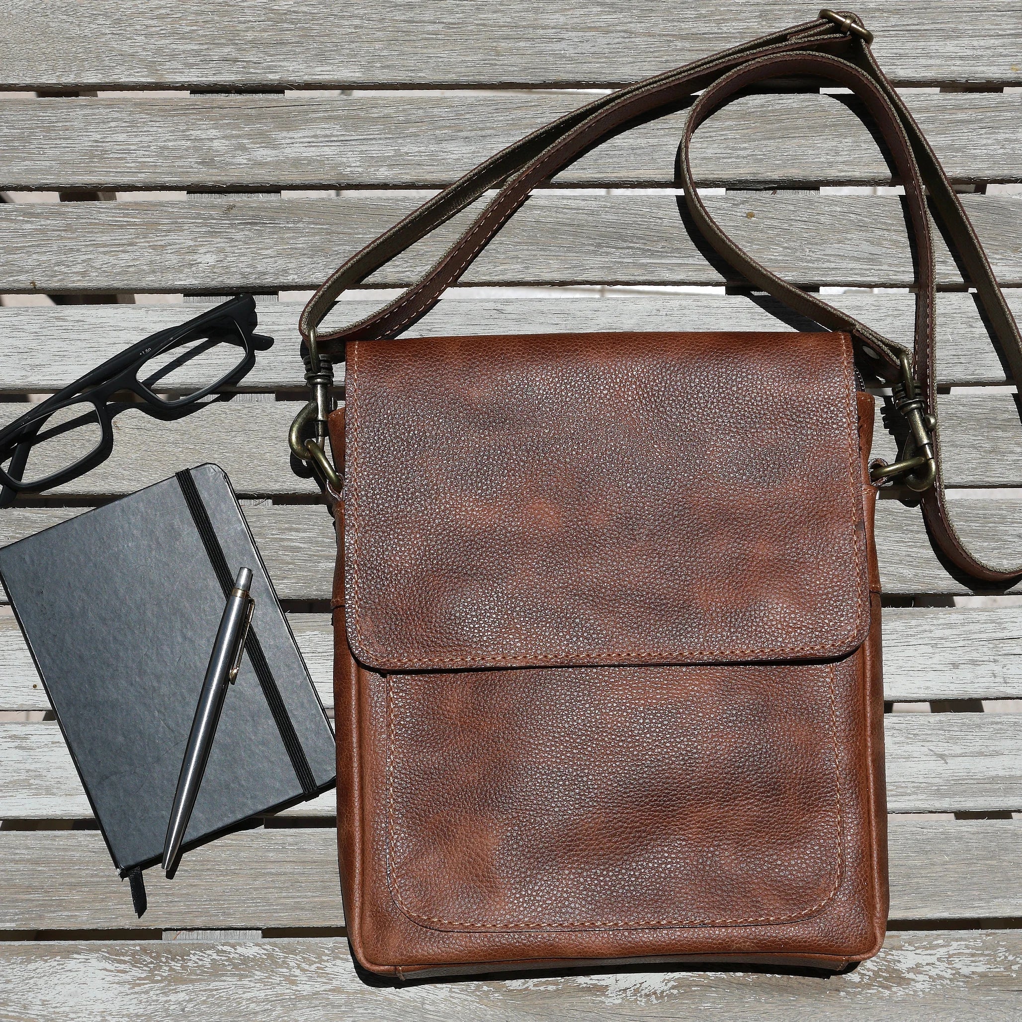 Jose Leather Brown Backpack