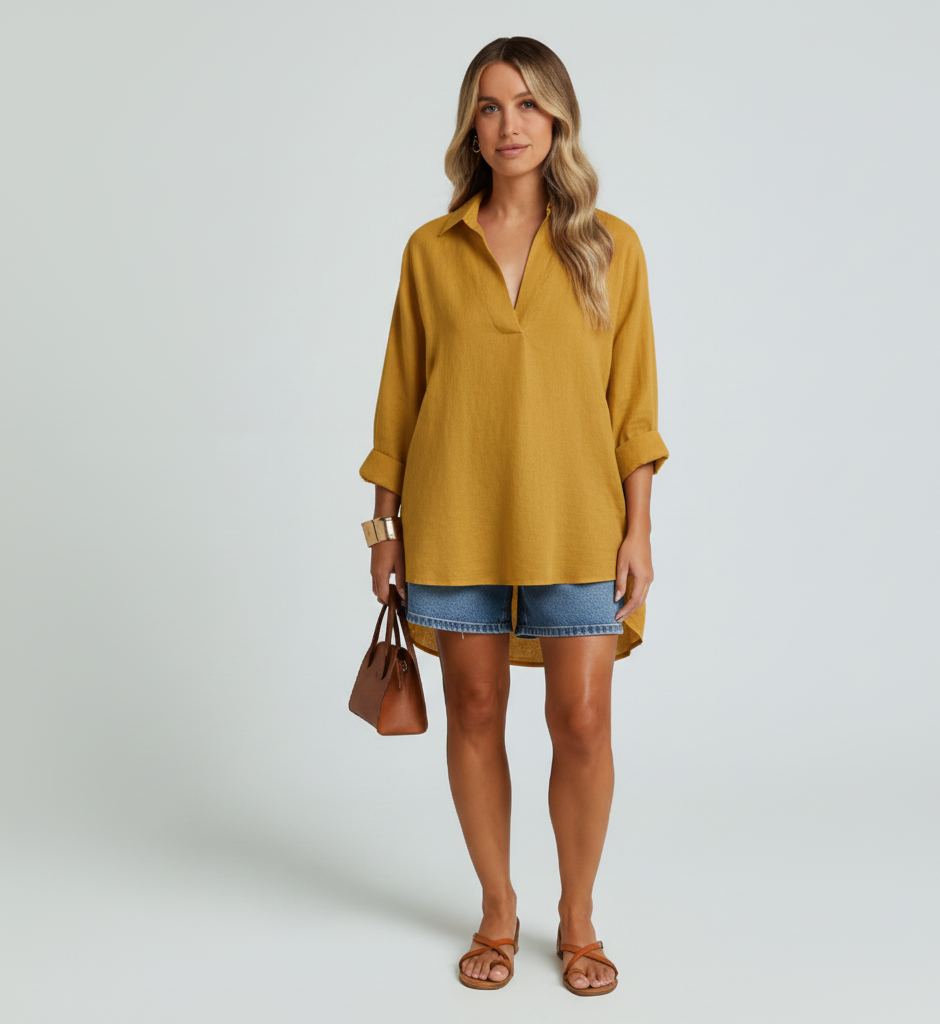 Samantha Linen Blouse