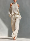 Fashionable Knit and Linen Set