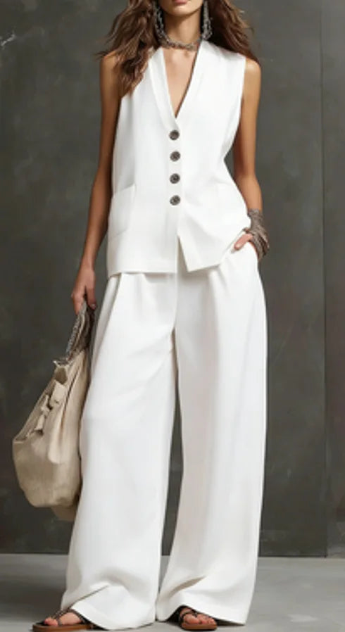 Monica | Casual Two-Piece Set for the Office and Summer