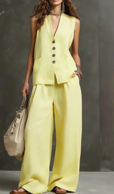 Monica | Casual Two-Piece Set for the Office and Summer