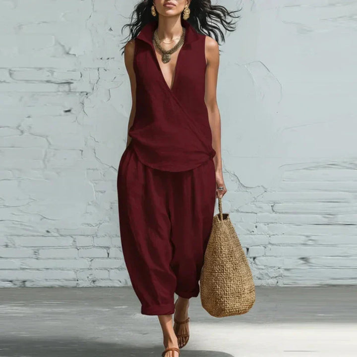 Veronica | Wide Leg Pants and Tank Top Set