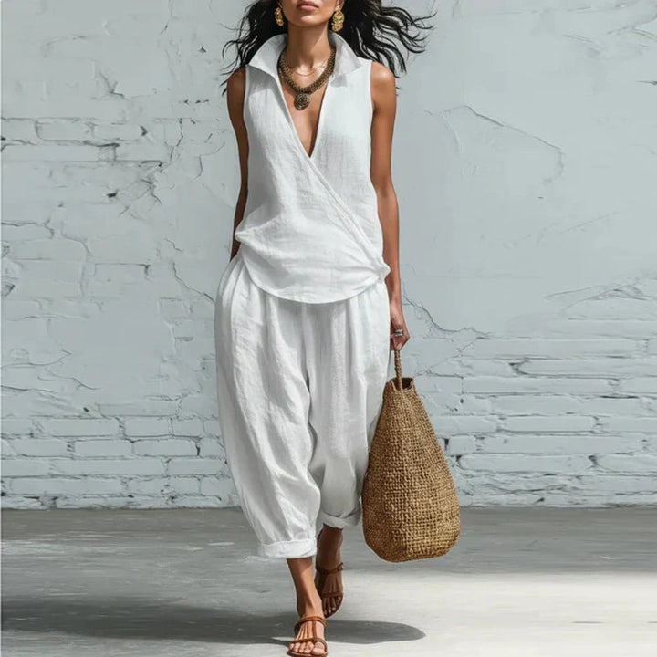 Veronica | Wide Leg Pants and Tank Top Set