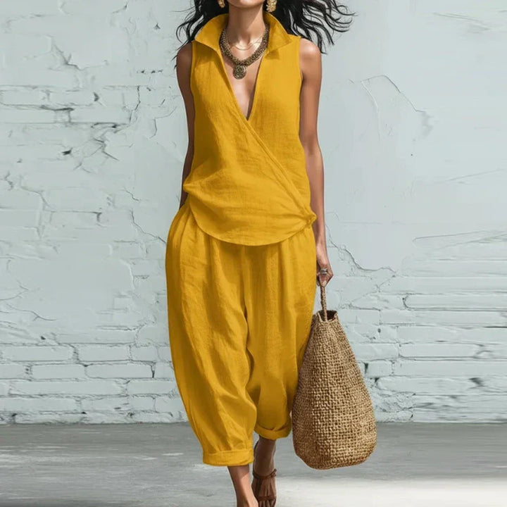 Veronica | Wide Leg Pants and Tank Top Set