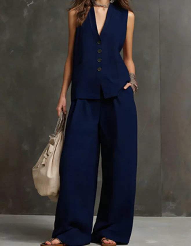Monica | Casual Two-Piece Set for the Office and Summer
