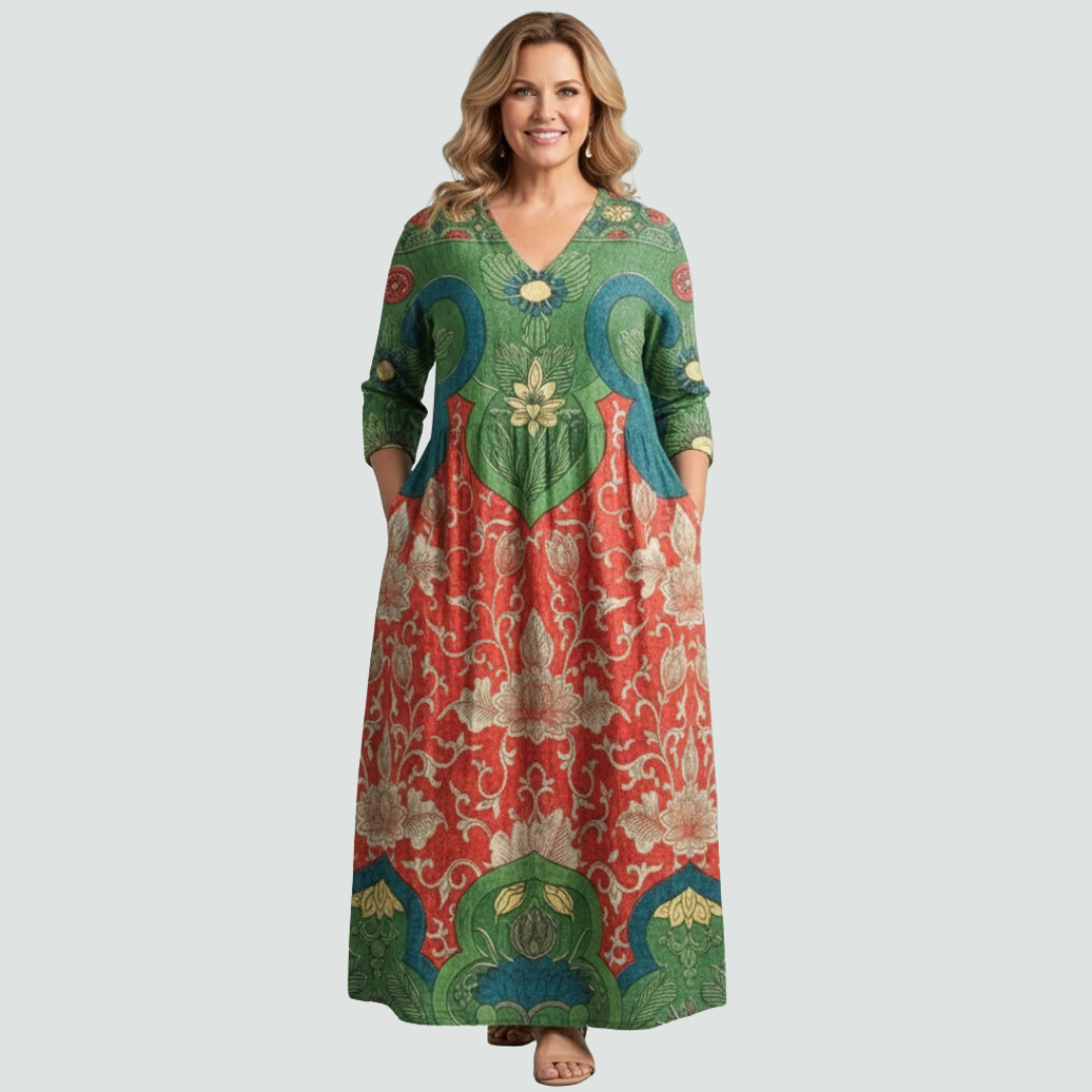 Judith | Vintage Floral Maxi Dress