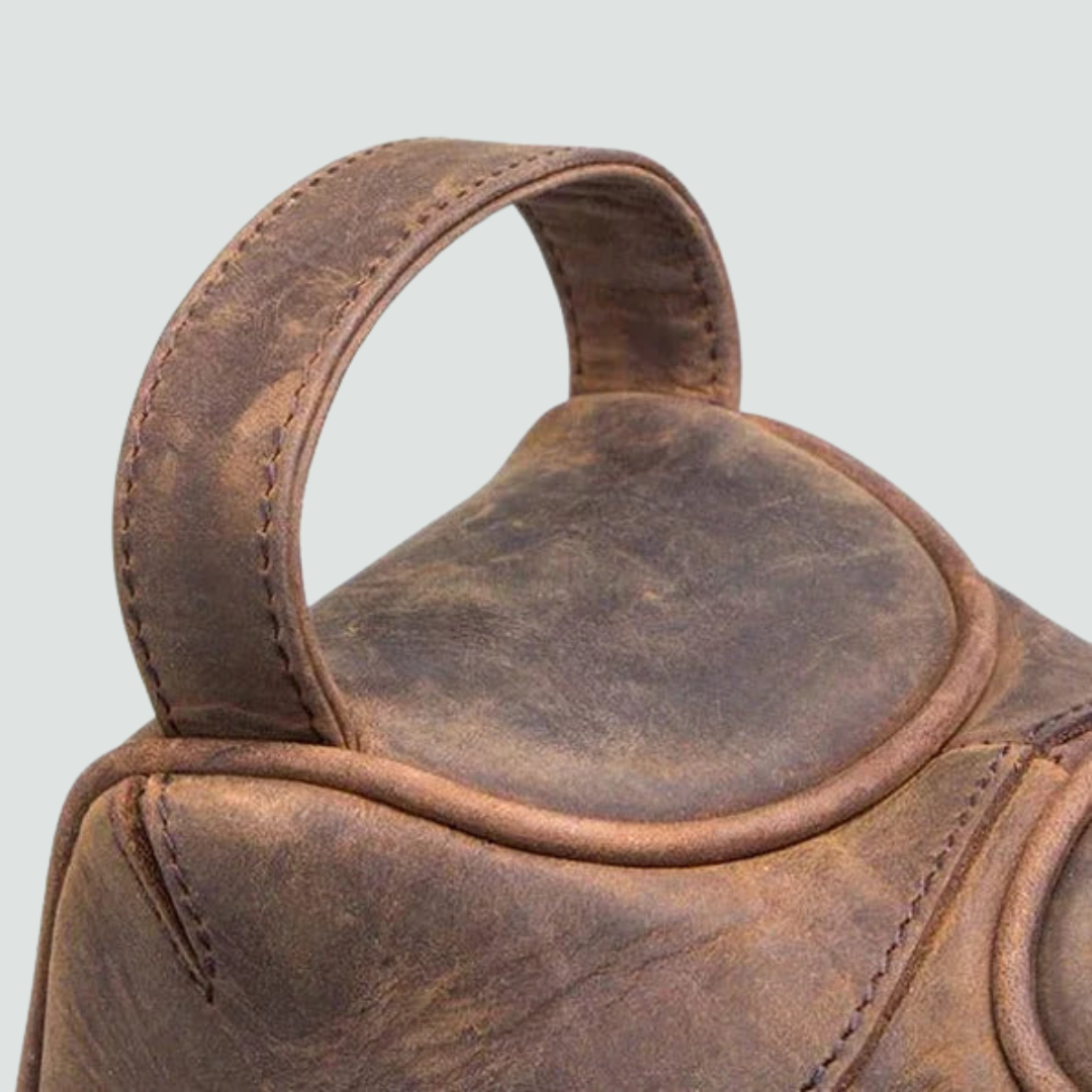 Crazy Horse Leather Toiletry Bag