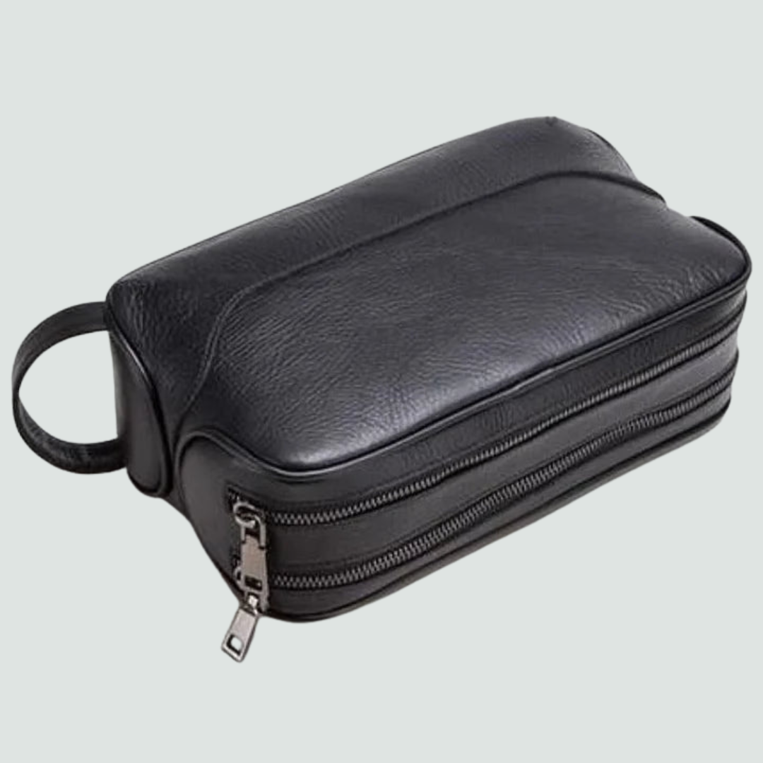 Crazy Horse Leather Toiletry Bag