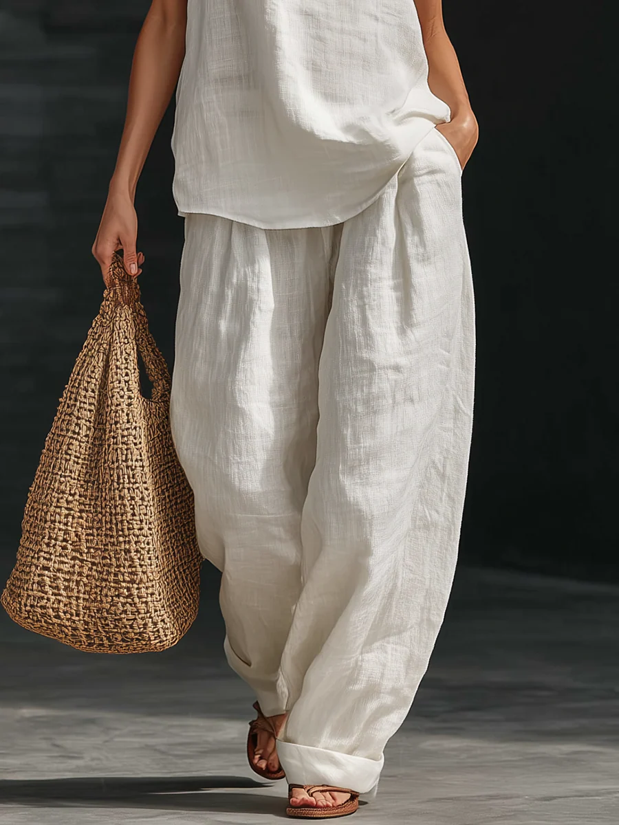 Zoë™ | Sleeveless Set with Wide Pants
