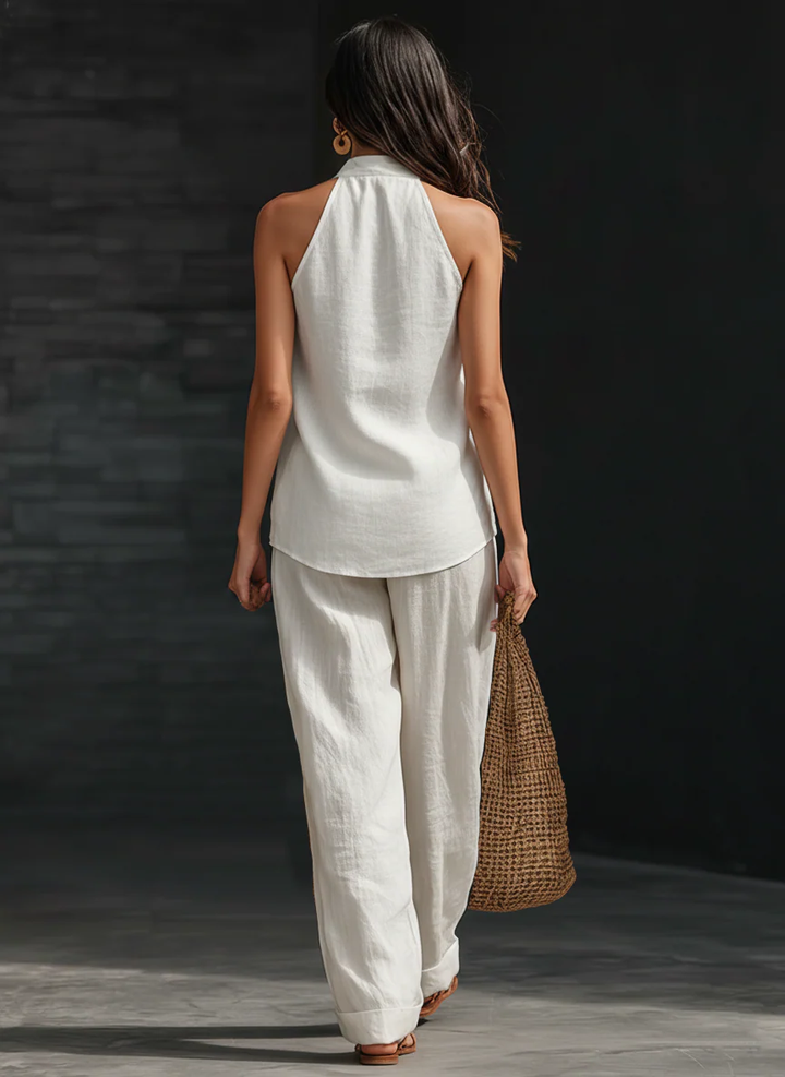 Zoë™ Sleeveless Set with Wide Pants