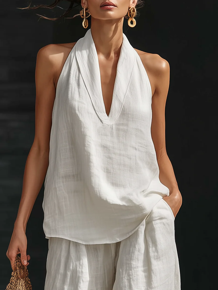 Zoë™ | Sleeveless Set with Wide Pants