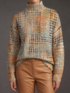 Bryndle™ | Autumn Grid Turtleneck