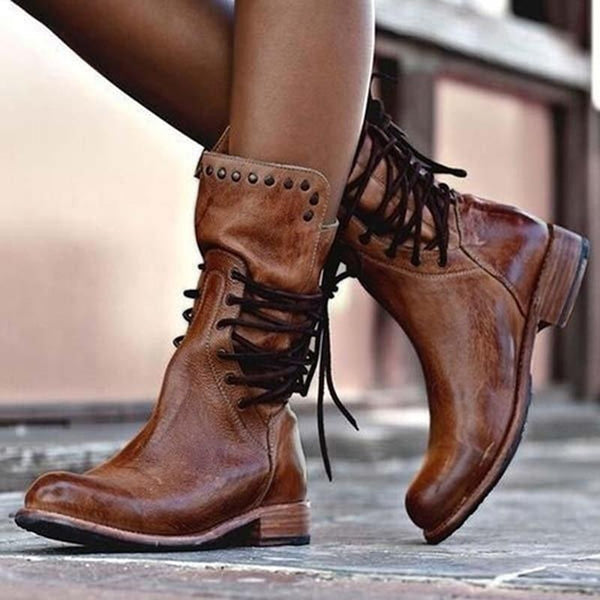 The Ramona Lace-Up Boot