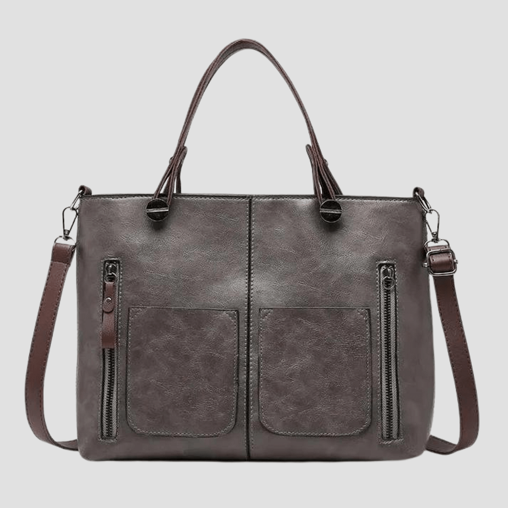 Elegant vintage leather shoulder bag