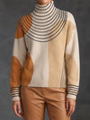 Perrine™ | Color-Block Arc Turtleneck